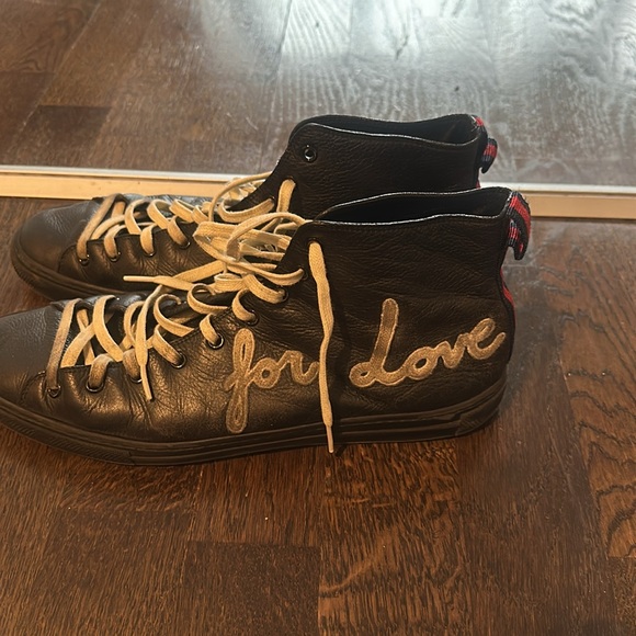 Gucci Blind For Love Black High Top Sneakers - Picture 2 of 4